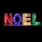 4ft. LED Multicolor Lighted Noel Outdoor Christmas Decoration